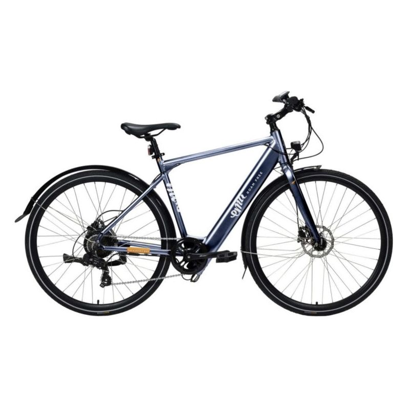 The Evo Crossbar Hybrid Electric Bike - Blue