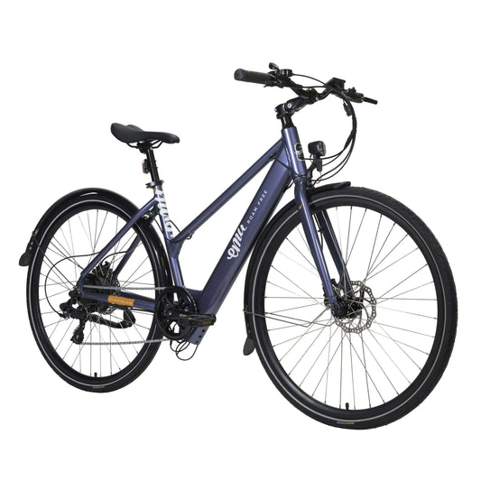 The Evo Step Through Hybrid Electric Bike - Blue