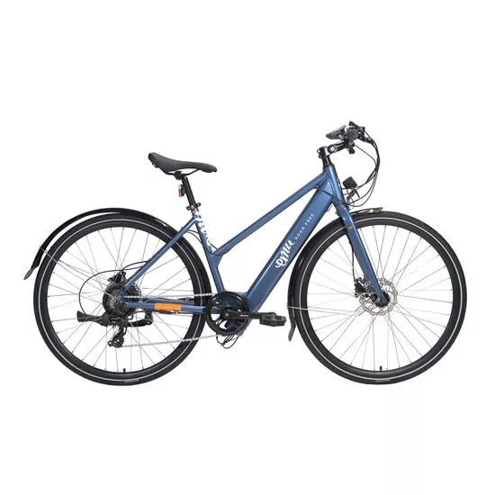 The Evo Step Through Hybrid Electric Bike - Blue